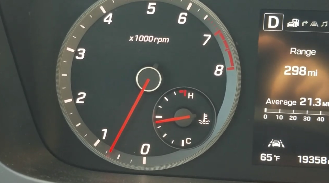 rpm drops to zero while driving hyundai