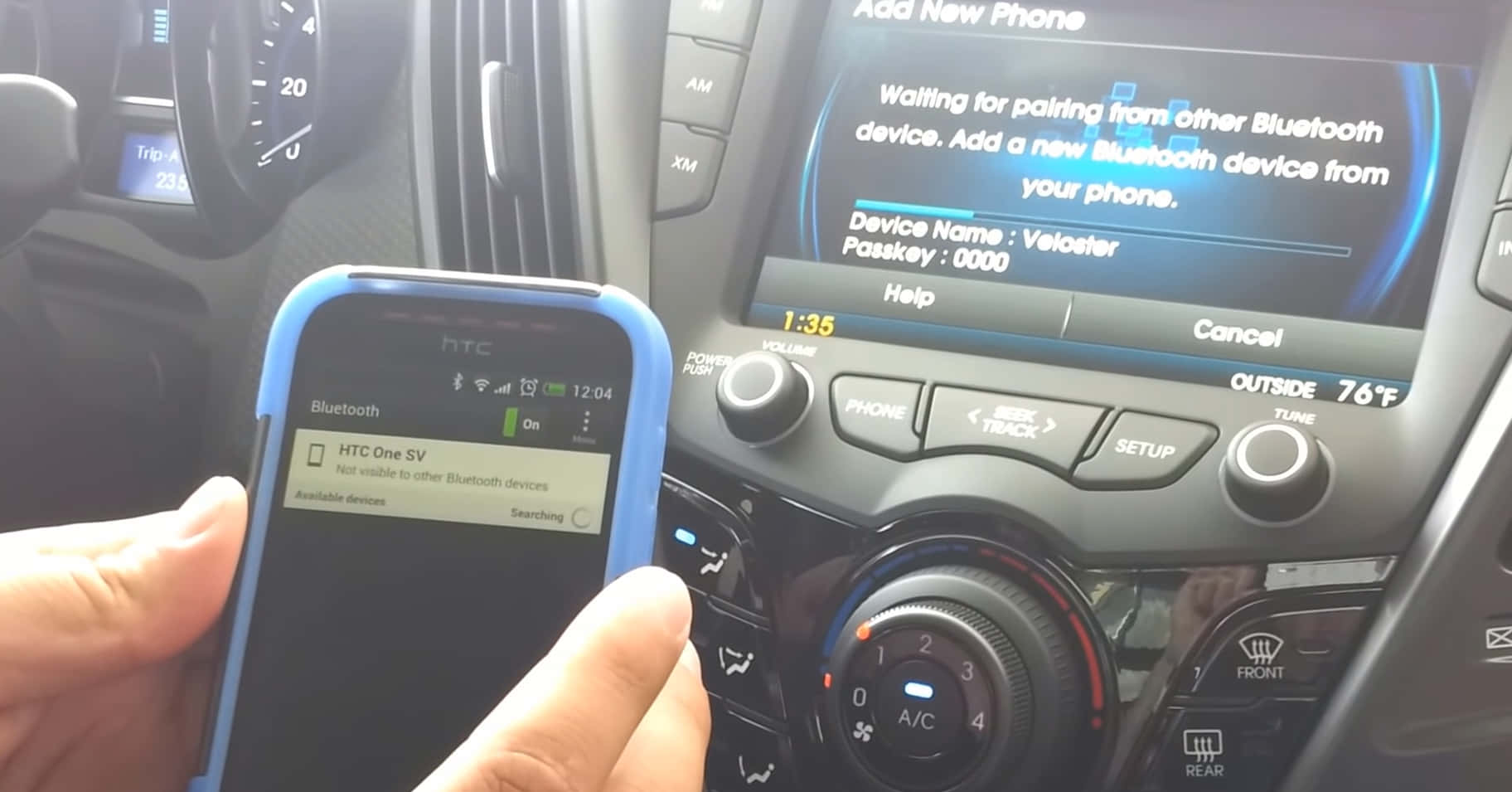 activating bluetooth on a hyundai veloster