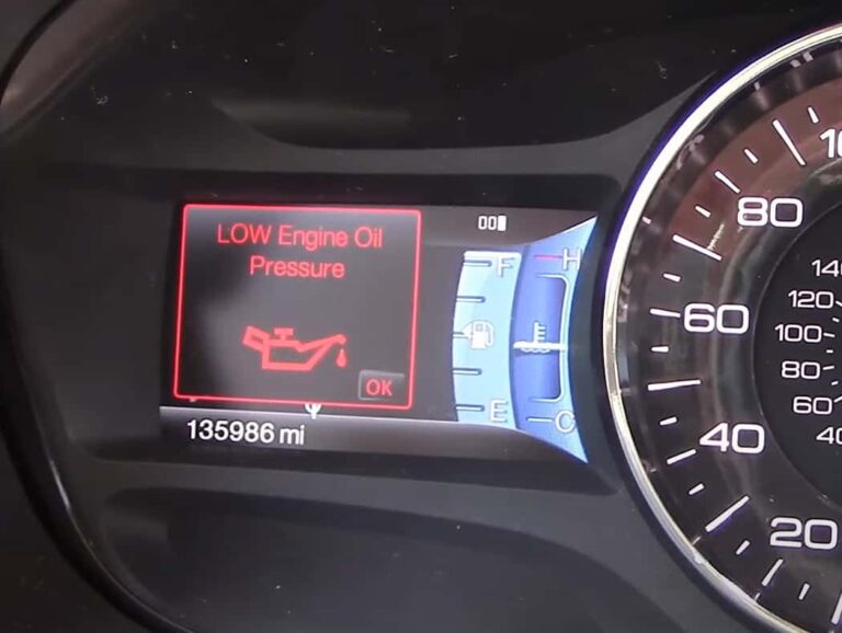 ford edge low engine oil pressure