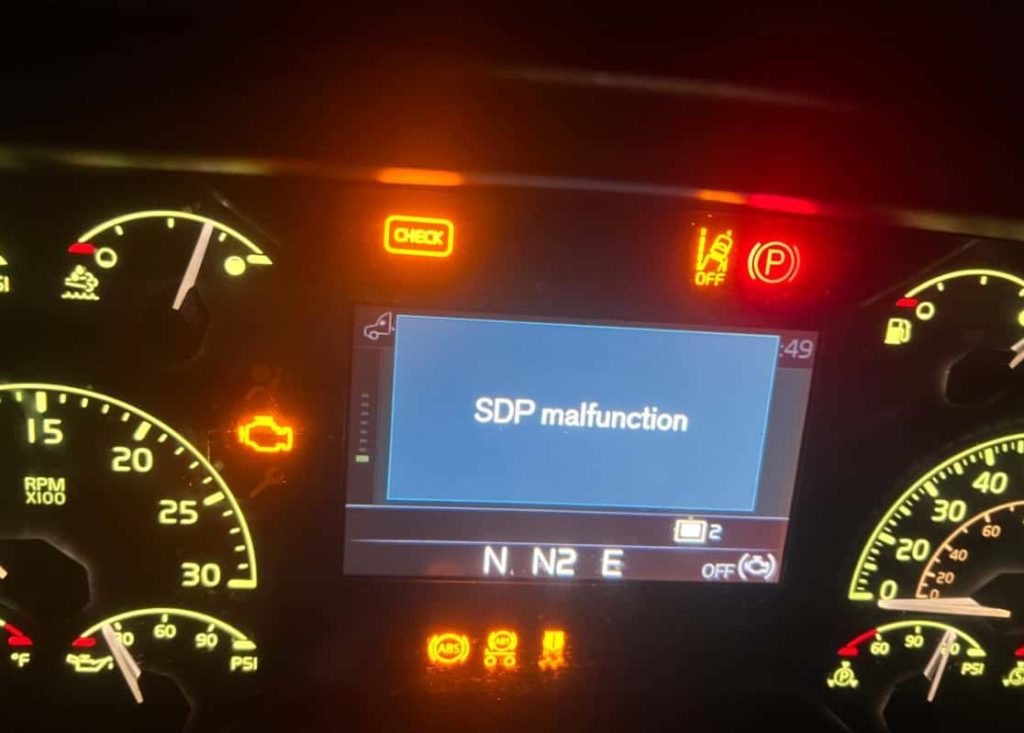 sdp malfunction volvo