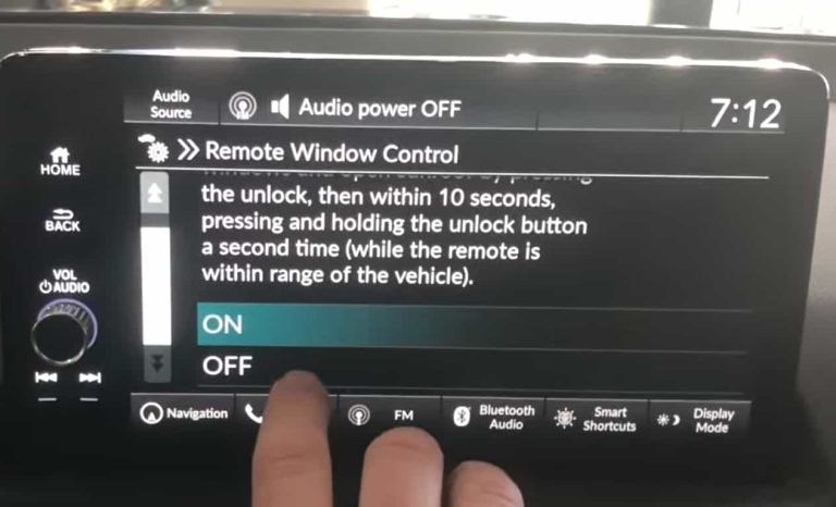 disable honda remote window roll down