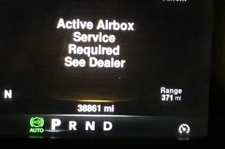 active airbox service required