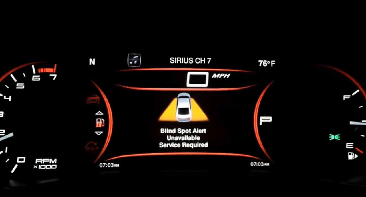 Blind Spot Alert Unavailable Service Required Should You Be Worried?