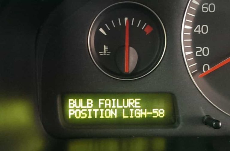 bulb failure position light