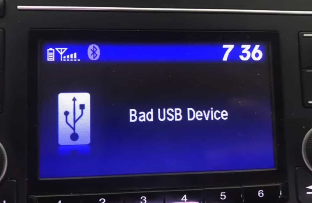 honda civic bad usb device