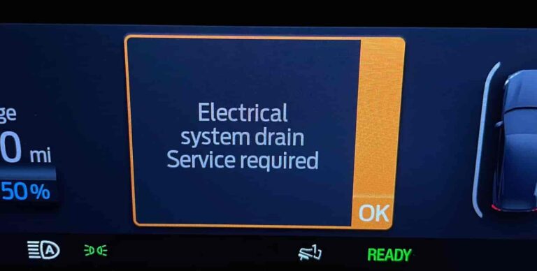 Electrical System Drain Service Required