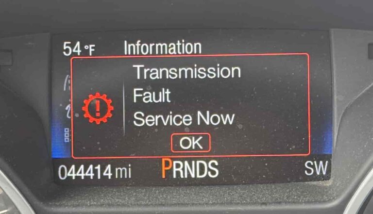 Ford Escape Transmission Fault Service Now