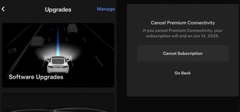 How to Cancel Tesla Premium Connectivity