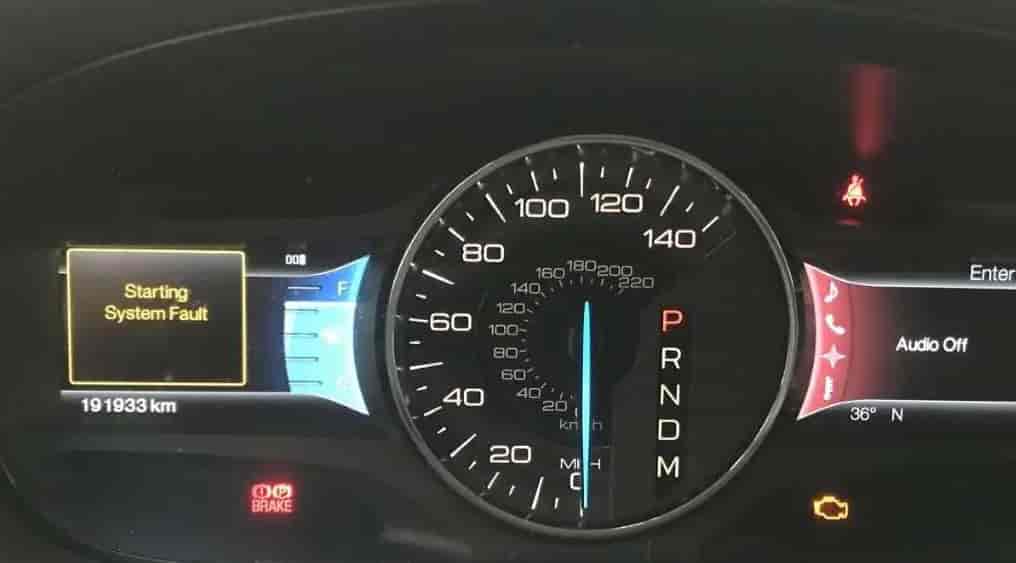 Ford Edge Starting System Fault