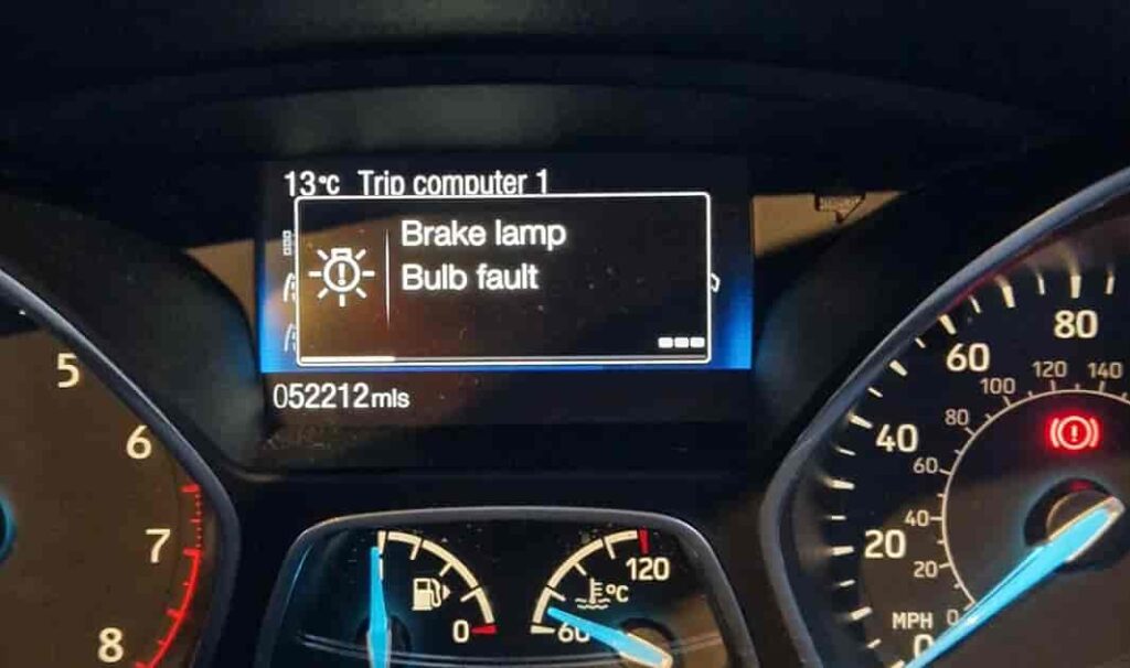 Ford Focus Brake Lamp Bulb Fault