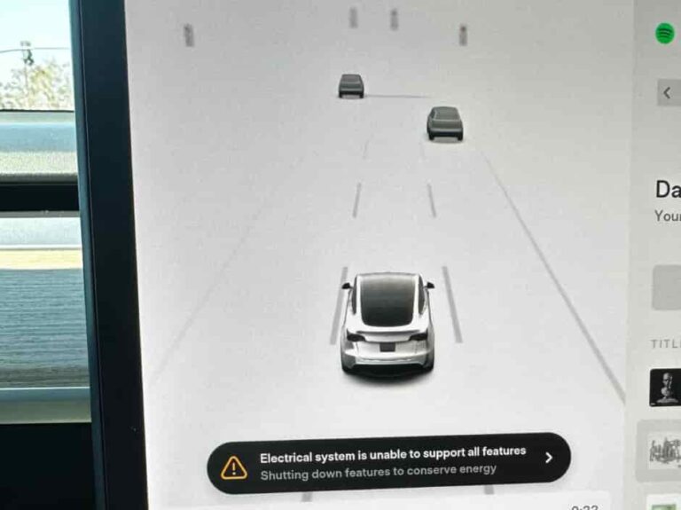 Tesla Electrical System Backup Power Is Unavailable