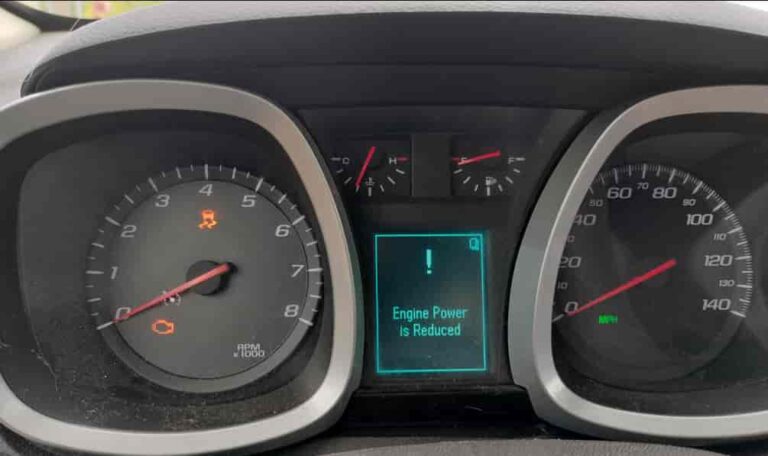 Chevrolet Equinox Engine Power Reduced