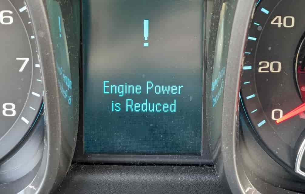 Chevrolet Malibu Engine Power Reduced