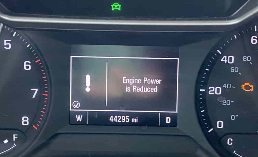 Chevy Engine Power Reduced