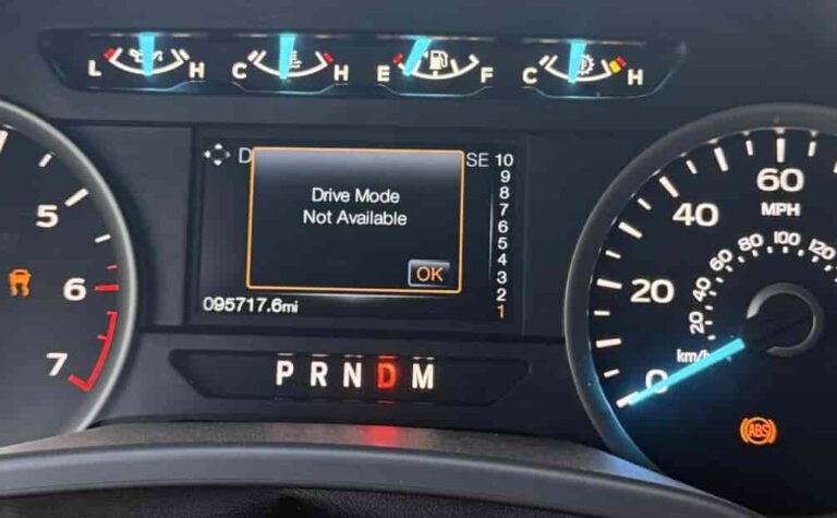 Ford F150 Drive Mode Not Available