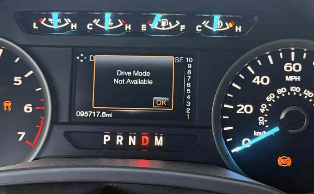 Ford F150 Drive Mode Not Available