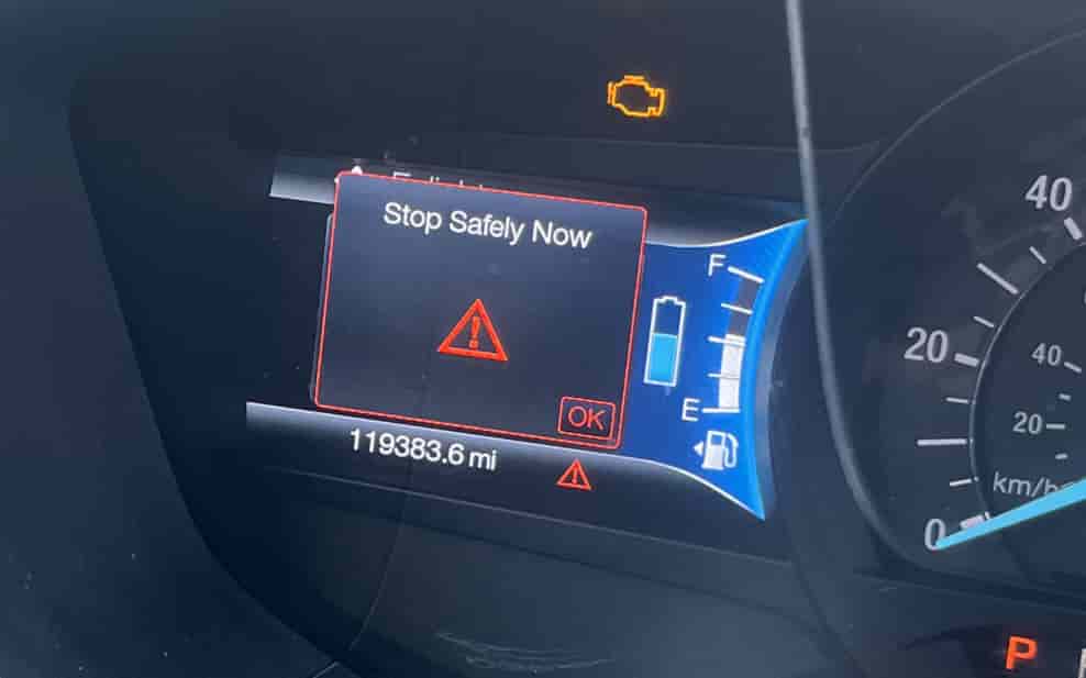 Ford Fusion Hybrid Stop Safely Now