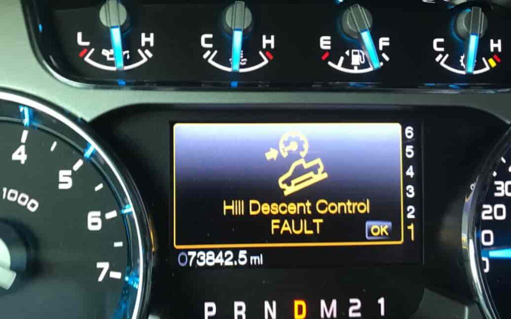 Ford Hill Descent Control Fault