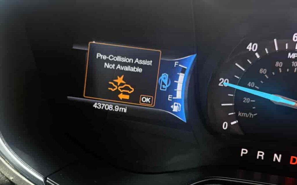Ford Pre-Collision Assist Not Available