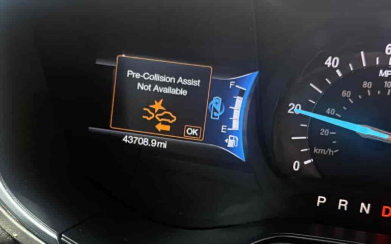 Ford Pre-Collision Assist Not Available