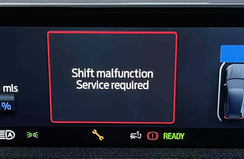 Shift System Fault Service Required