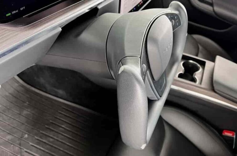 Tesla Steering Wheel Peeling