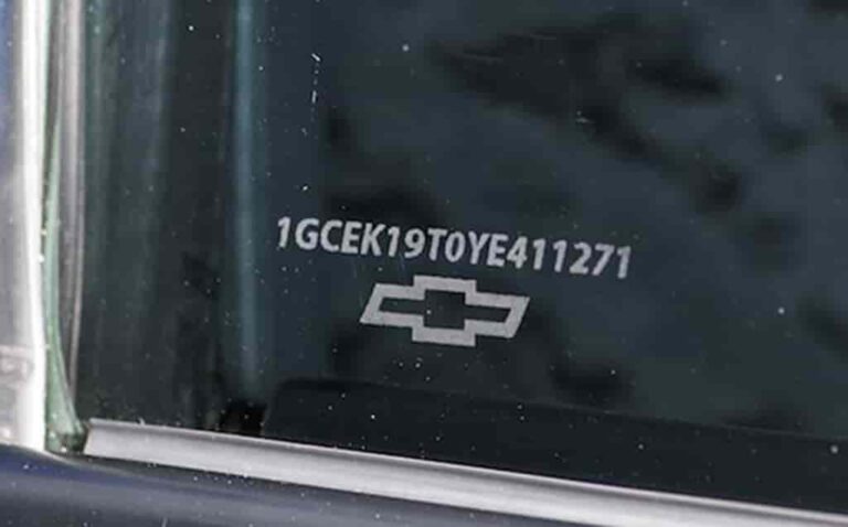 Chevrolet VIN Code Decoder