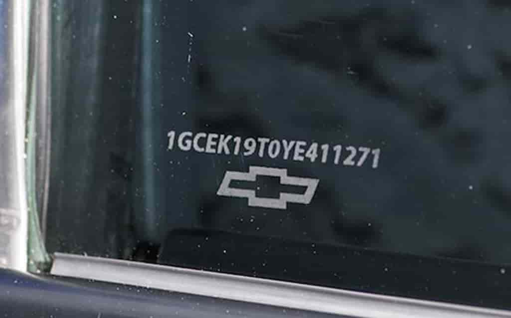 Chevrolet VIN Code Decoder