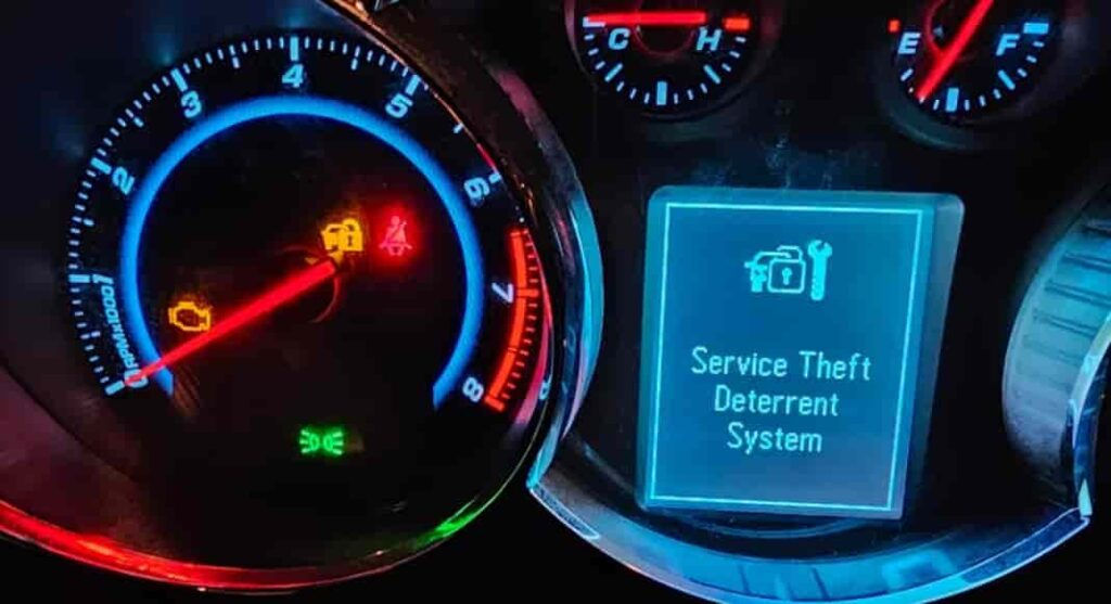 chevy cruze service theft deterrent system fix