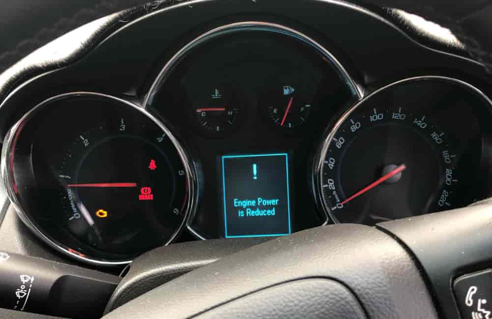 Chevy Cruze Engine Power Reduced