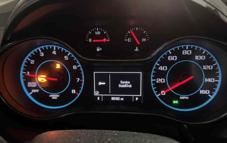 Chevy Cruze Service Stabilitrak Message