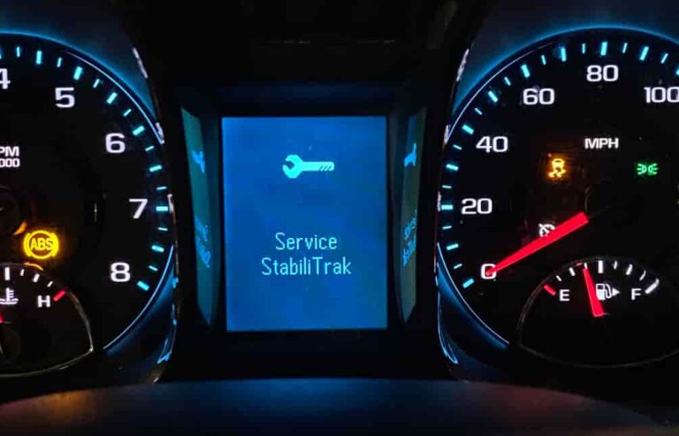 Chevy Malibu Service StabiliTrak Message