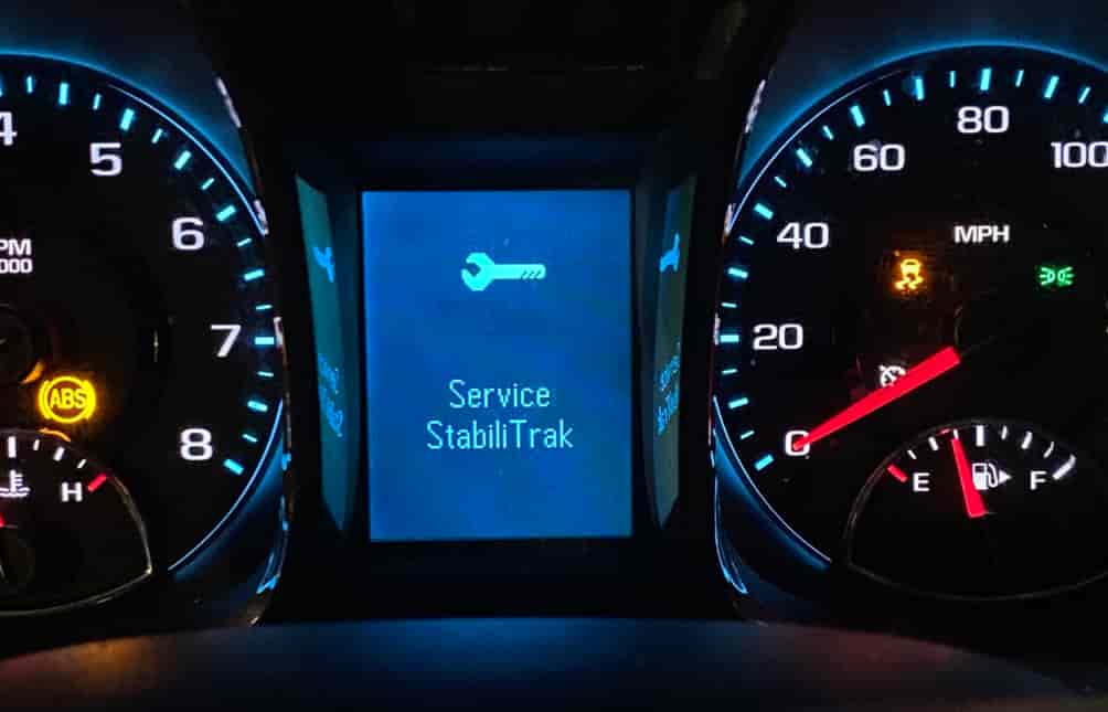 Chevy Malibu Service StabiliTrak Message