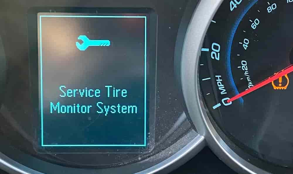Chevy Service Tire Monitor System