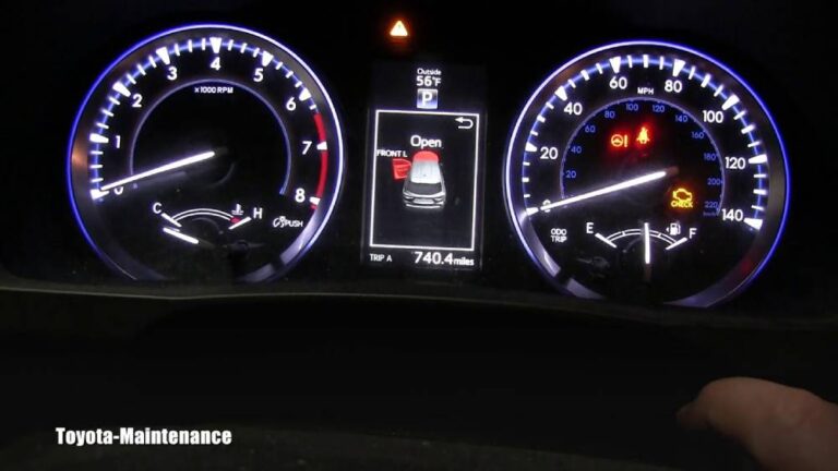 How to Reset Maintenance Light on Toyota Highlander