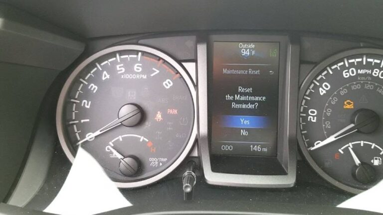 How to Reset Maintenance Light on Toyota Tacoma