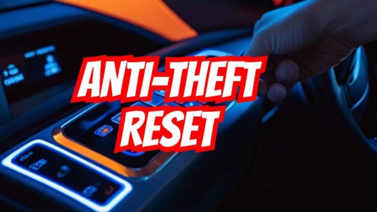 How to Reset Toyota Anti-Theft System