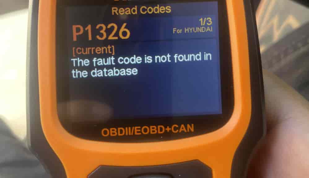 Hyundai P1326 Code
