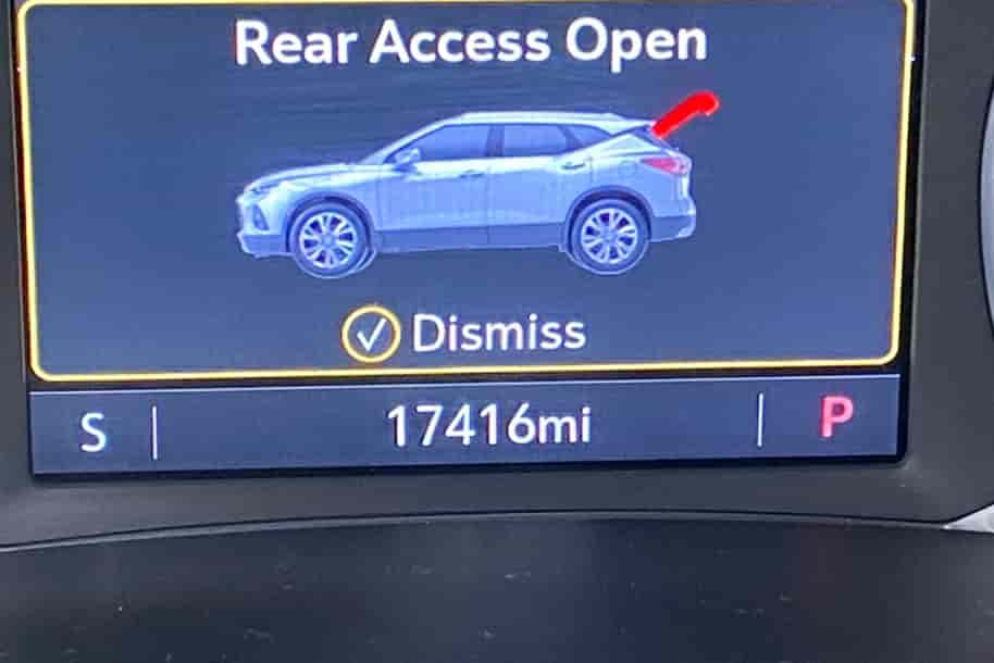 Rear access open