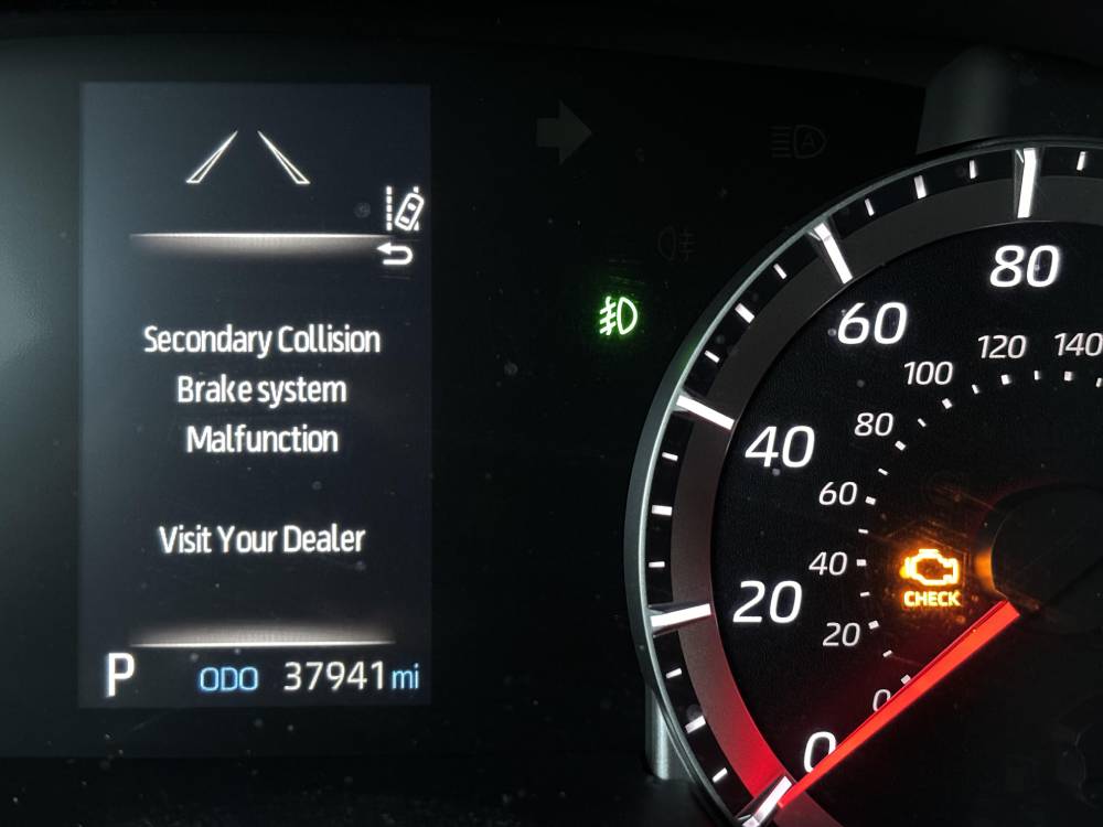 Secondary Collision Brake System Malfunction1