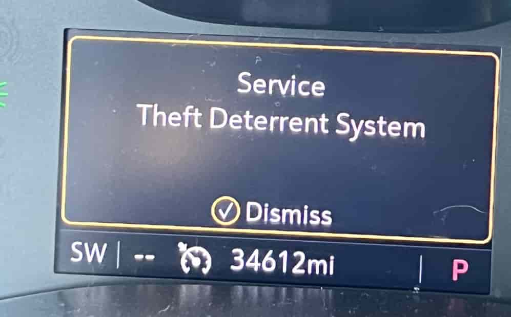 Service Theft Deterrent System