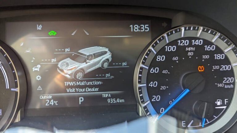 Toyota TPWS Malfunction