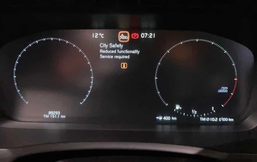 Volvo City Safety Service Required