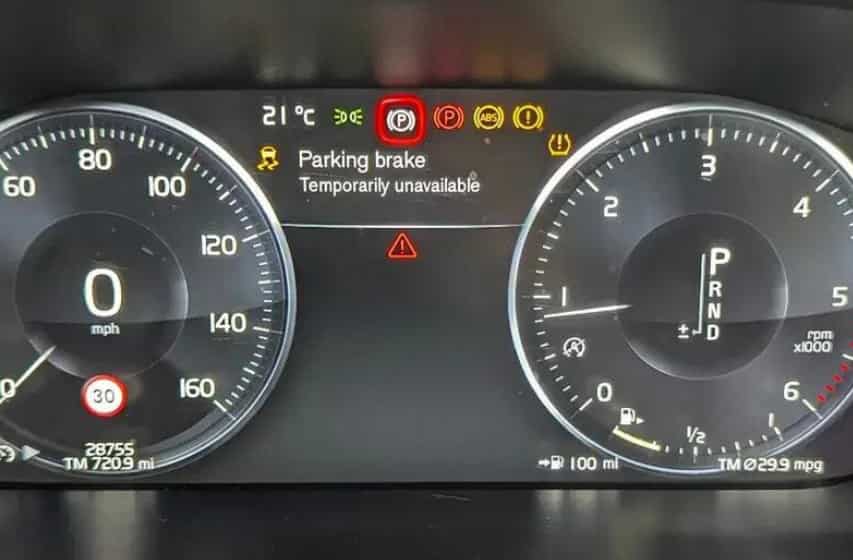Volvo Parking Brake Temporarily Unavailable