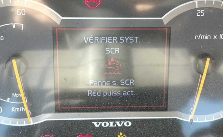 Volvo SCR System Fault