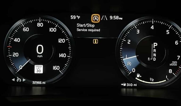 Volvo Start Stop Service Required