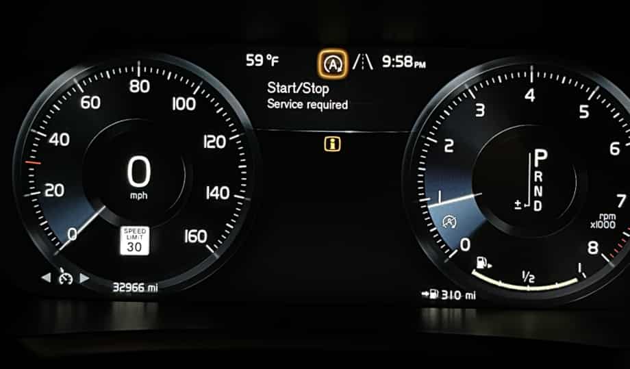 Volvo Start Stop Service Required