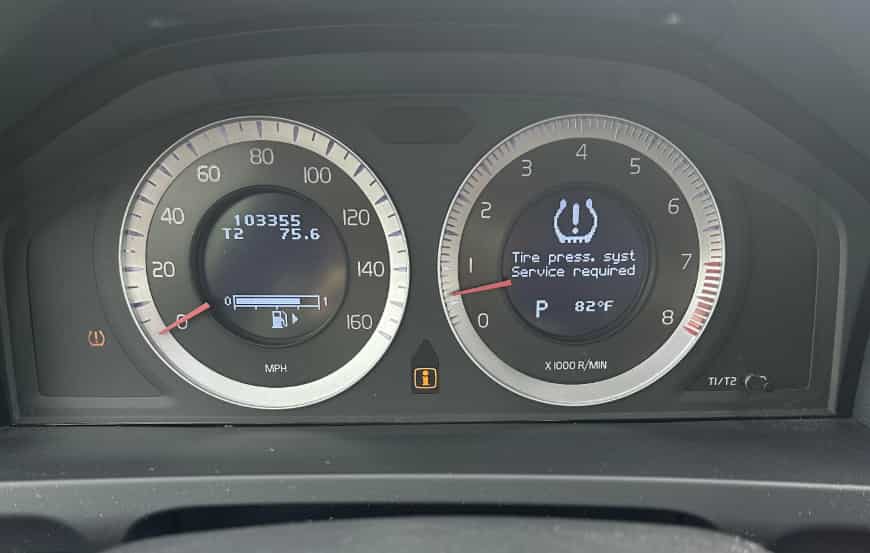 Volvo Tire Pressure System Service Required