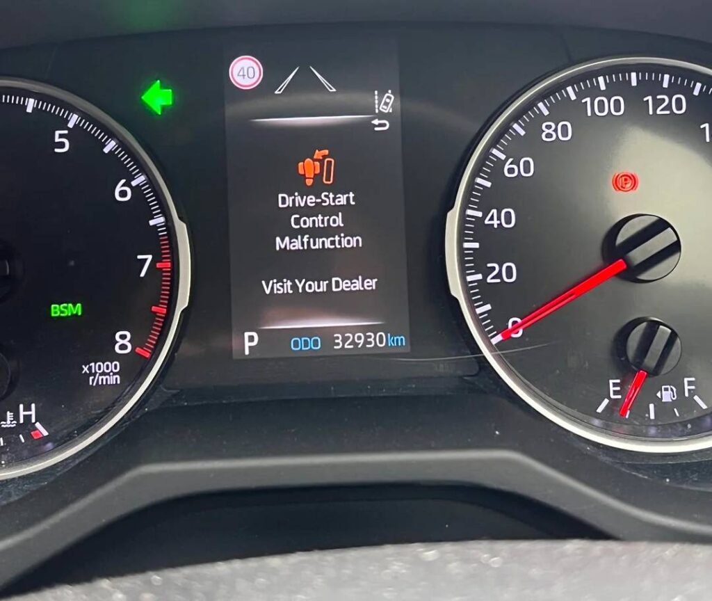 Drive-Start Control Malfunction