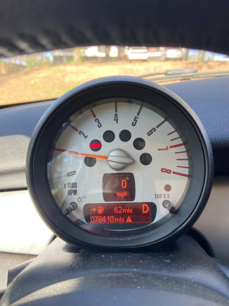 Mini Cooper Brake Pads Warning Light